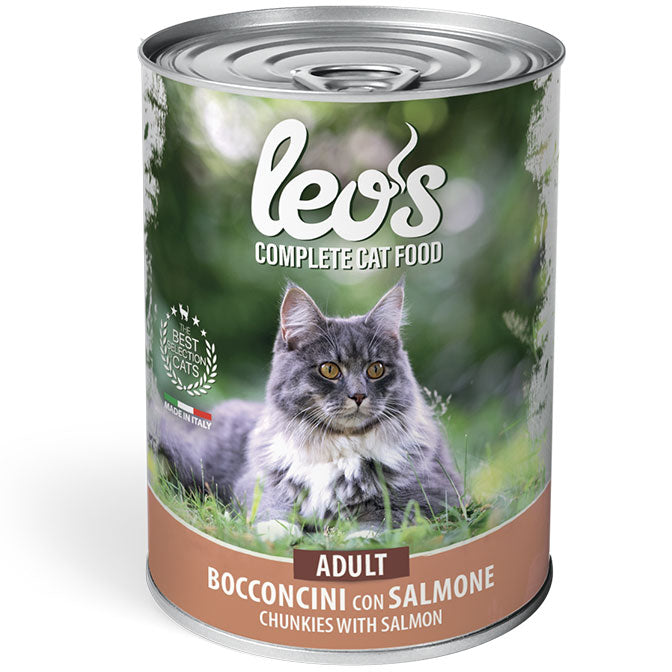 LEO'S CAT ADULT SALMONE (12 pz)