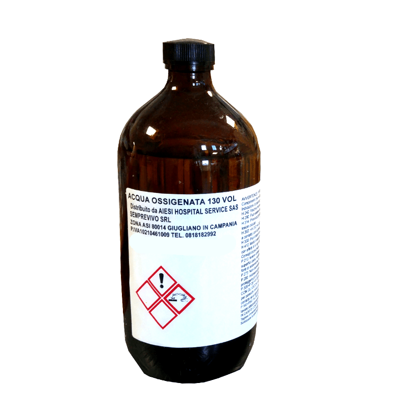Acqua Ossigenata 130 Volumi1lt – Disinfettante uso esterno – Sarda  Zootecnica