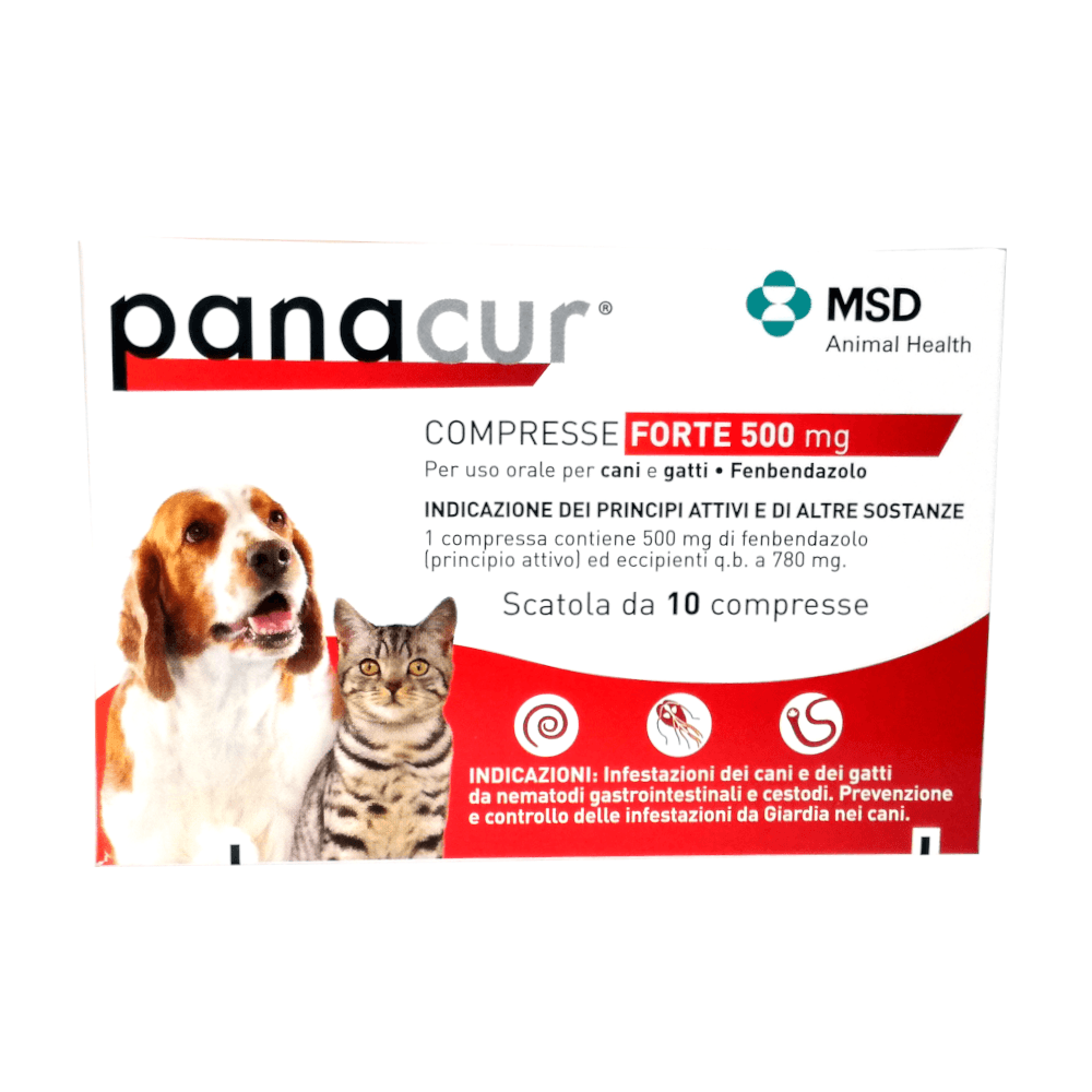 PANACUR 500 mg (10 cpr) – Contro i parassiti intestinali di cani e gatti - Sarda Zootecnica