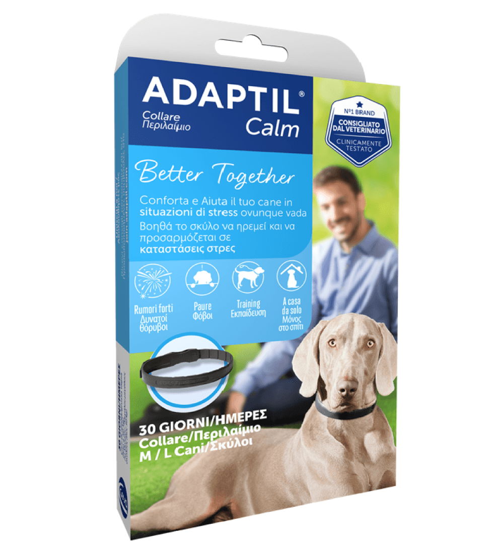  Immagine del collare Adaptil Calm collare M/L per cani, ideale per gestire lo stress e i comportamenti dovuti alla paura - Sarda Zootecnica