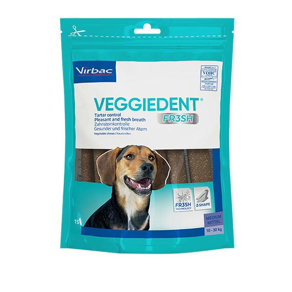 VEGGIEDENT FR3SH MEDIUM 10-30kg ( 15 stick )  - Stick dentali per cani