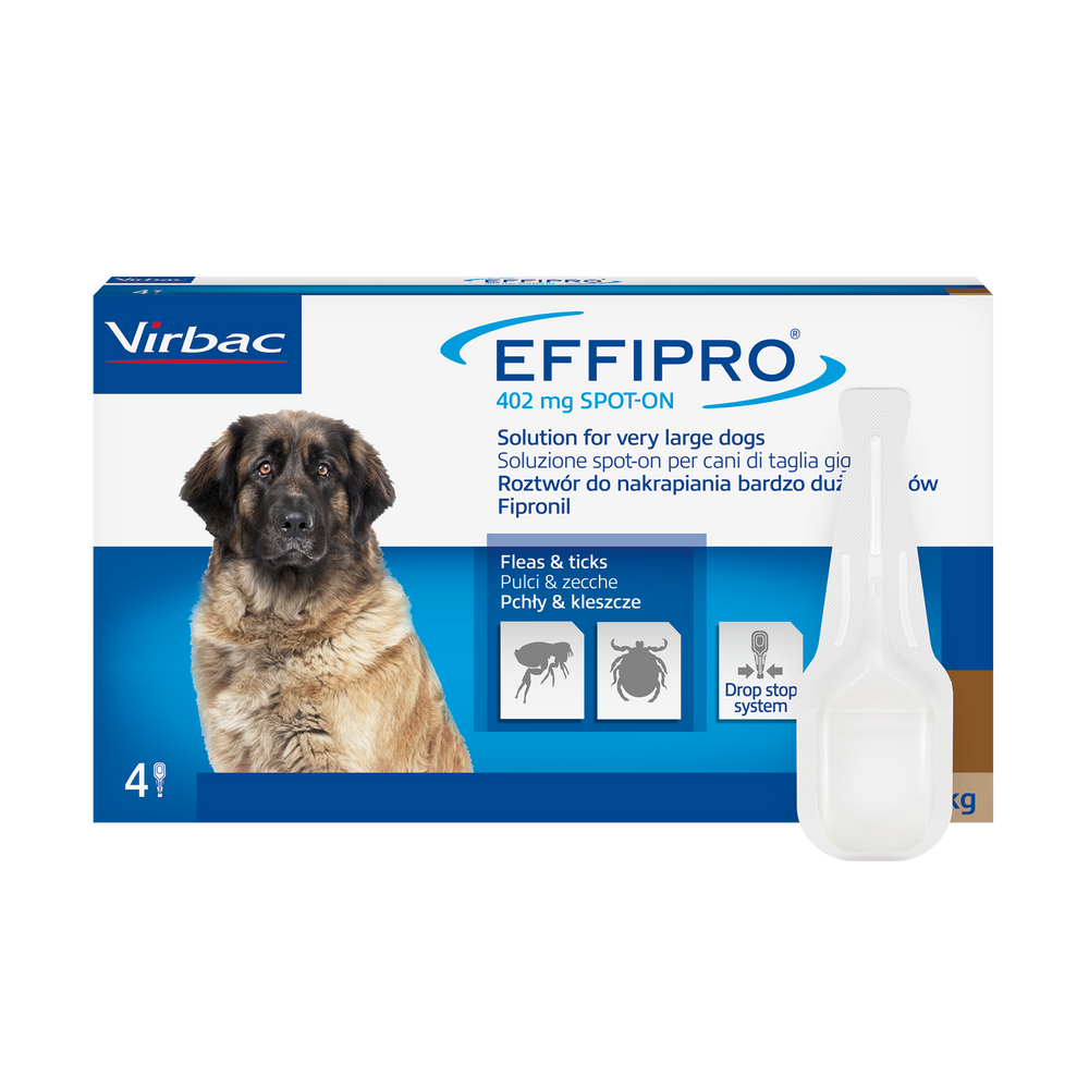 EFFIPRO 40-60 kg - Antiparassitario Pipette per Pulci e Zecche