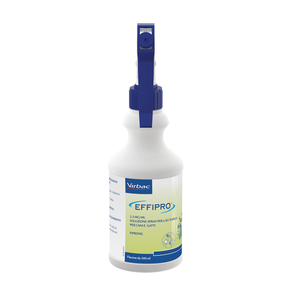 EFFIPRO SOLUZIONE SPRAY 500 ml -Antiparassitario per Cani e Gatti