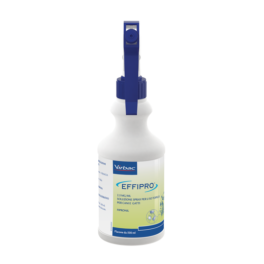 EFFIPRO SOLUZIONE SPRAY 500 ml -Antiparassitario per Cani e Gatti