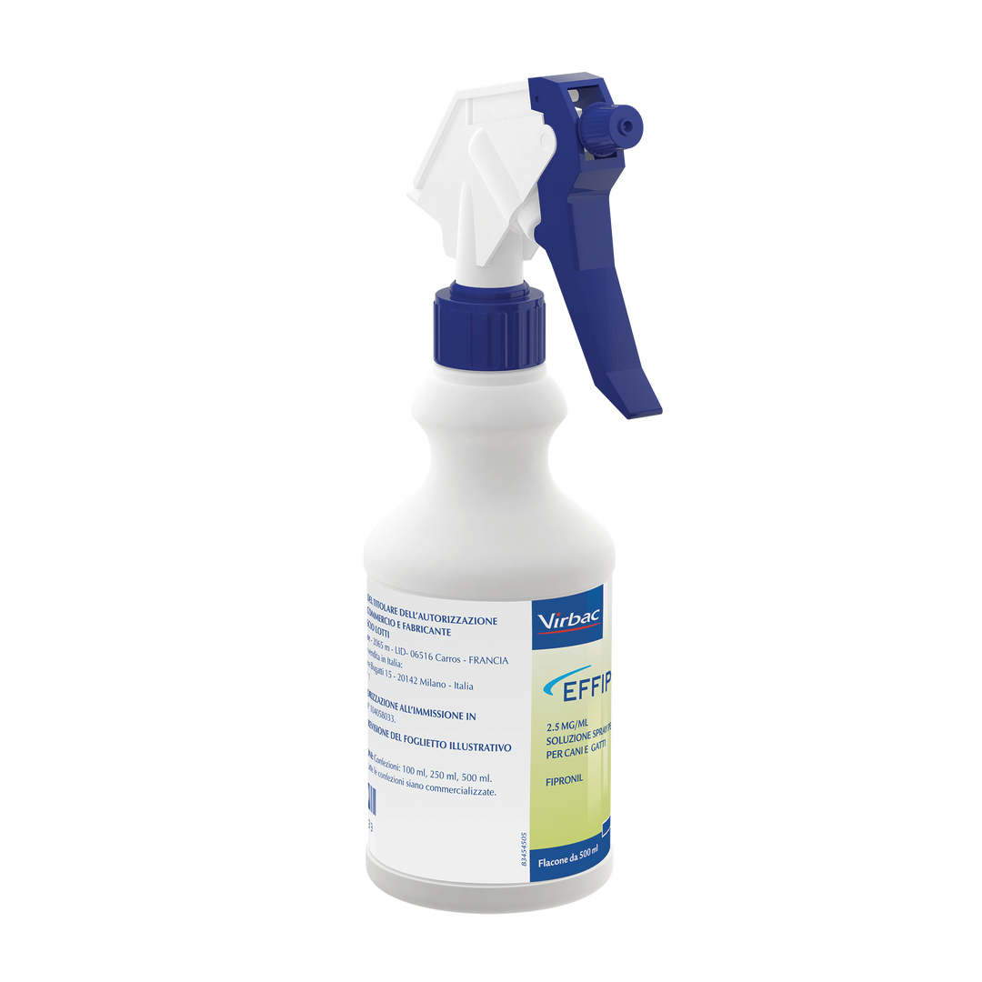 EFFIPRO SOLUZIONE SPRAY 500 ml -Antiparassitario per Cani e Gatti