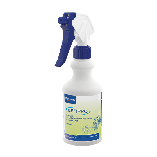 EFFIPRO SOLUZIONE SPRAY 500 ml -Antiparassitario per Cani e Gatti