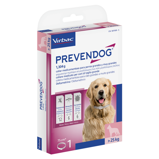 PREVENDOG COLLARE 75 cm 1 pezzo  – Collare Antiparasitario per Cani