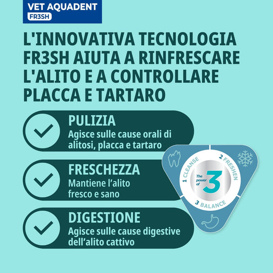 VET AQUADENT FRESH 500 ml - Igiene Orale per Cani e Gatti