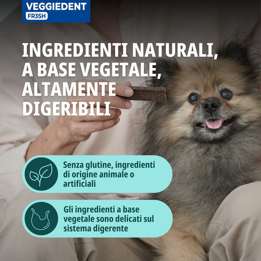VEGGIEDENT FR3SH XS FINO A 5kg (15 stick) - Stick dentali per cani