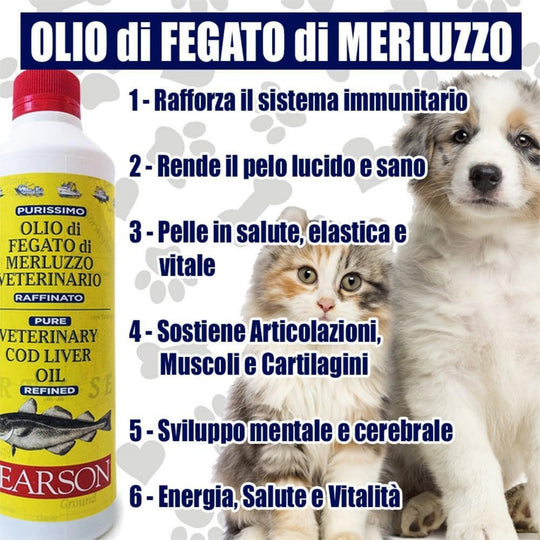 PAERSON OLIO FEGATO MERLUZZO VETERINARIO PURISSIMO 1l