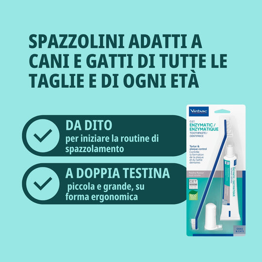 C.E.T. KIT SPAZZOLINO + DENTIFRICIO 70g - Previene l’accumulo di placca e tartaro
