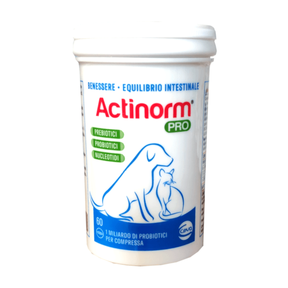 ACTINORM PRO 60 cpr - Regolatore intestinale per cani e gatti - Sarda Zootecnica