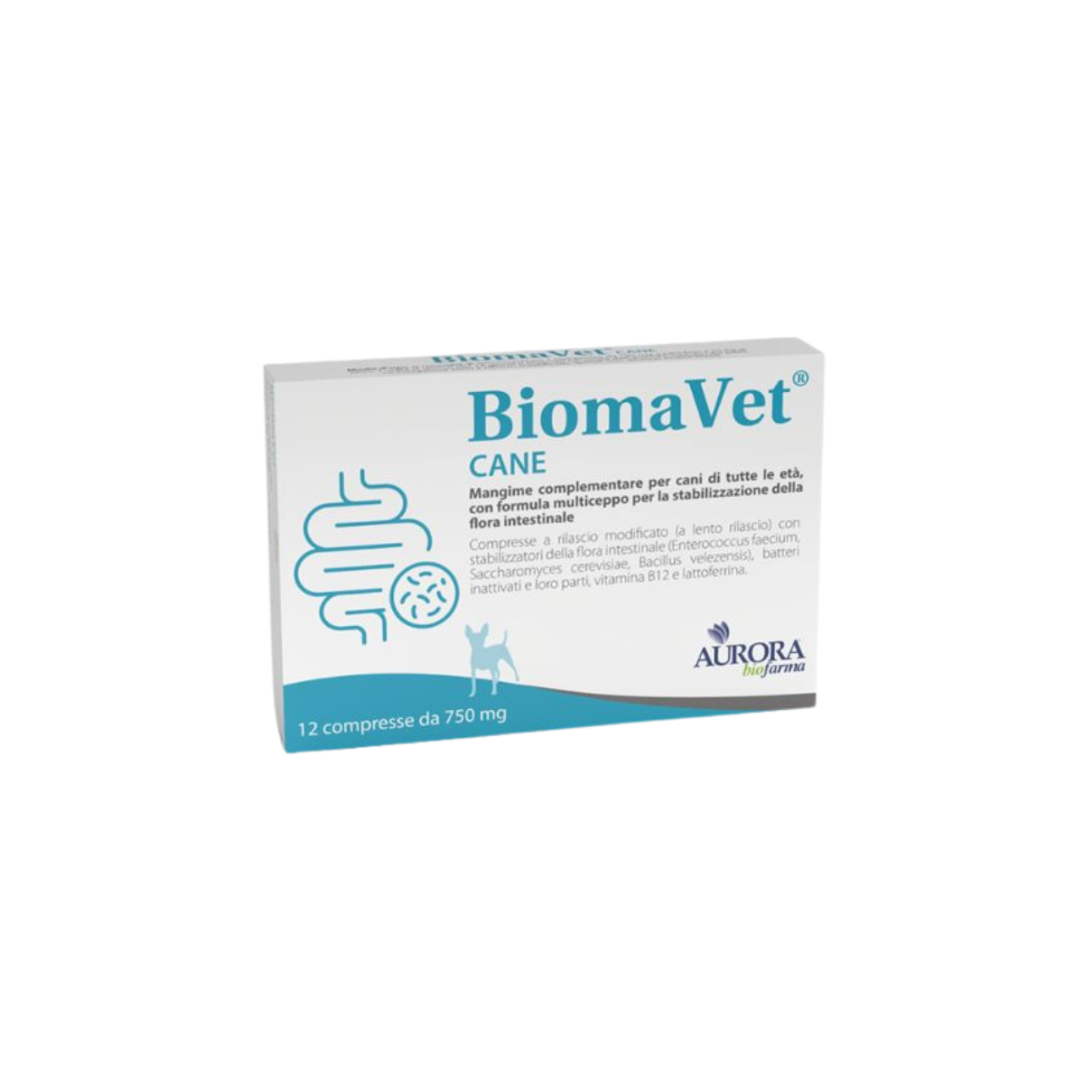 BIOMAVET 750MG 12 CPR - Favorisce il benessere intestinale nel cane