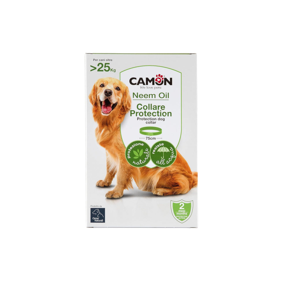 CAMON COLLARE NATURALE 75 cm - Collare protettivo per cani con neem e geranio