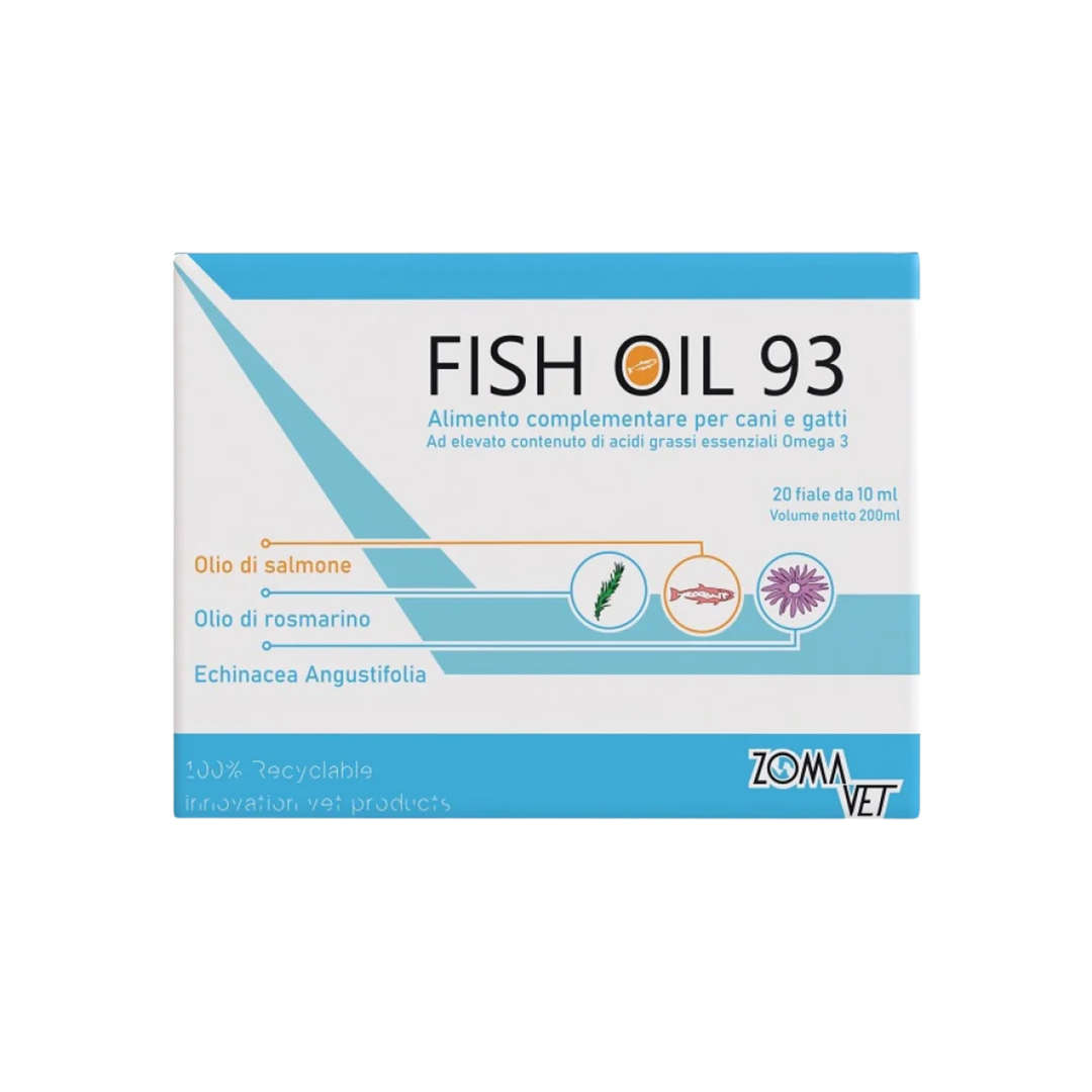 FISH OIL 93 - Olio di Pesce per Gani e Gatti In Fiale