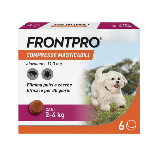 FRONTPRO CANE (6 cpr) 2-4 kg - Antipulci Per Cani Piccoli