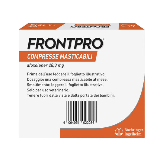 FRONTPRO CANE (6cpr) 4-10 kg - Antiparassitario In Compresse
