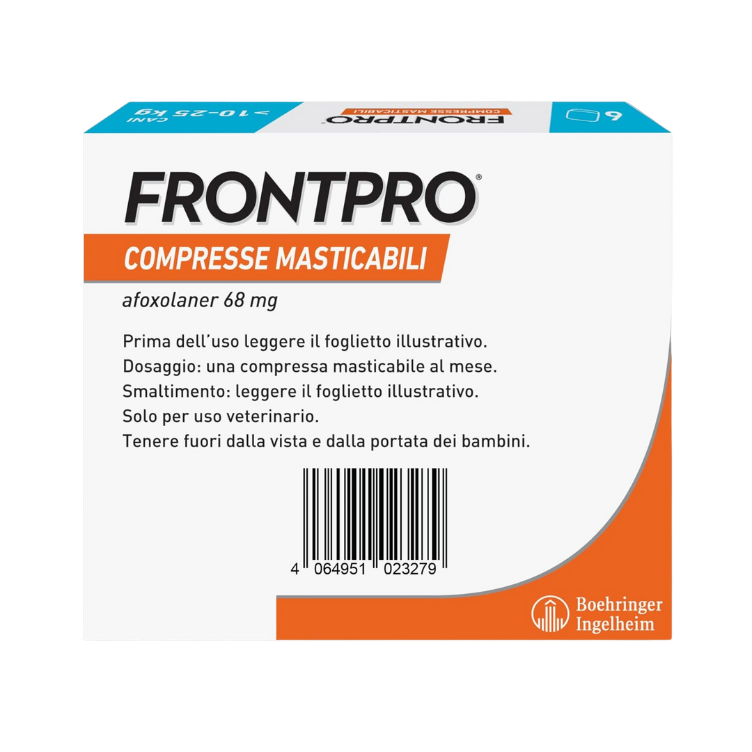 FRONTPRO CANE (6cpr) 10 - 25 kg - Sicurezza Canina