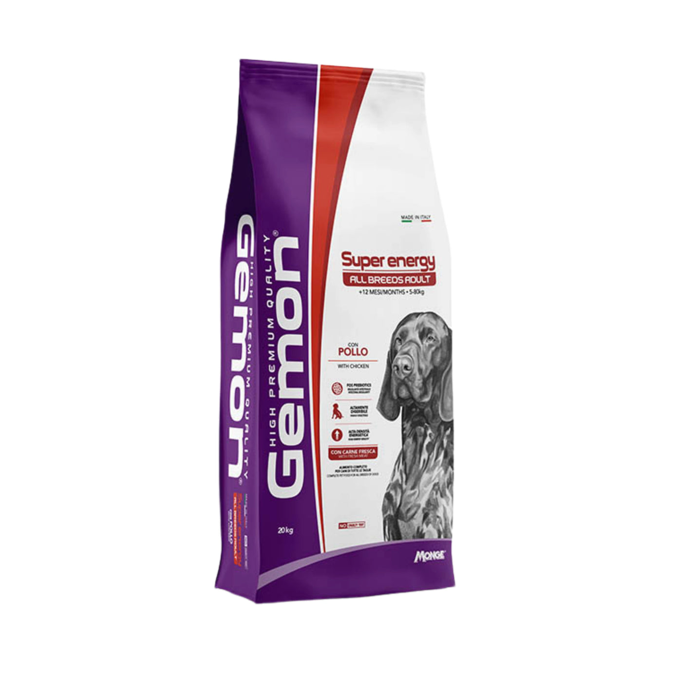 GEMON ALLBREEDS CANE ADULT SUPER ENERGY CON POLLO