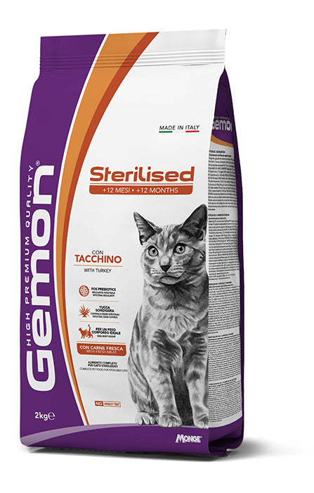 GEMON STERILIZED TACCHINO - Alimento Per Gatti Sterilizzati