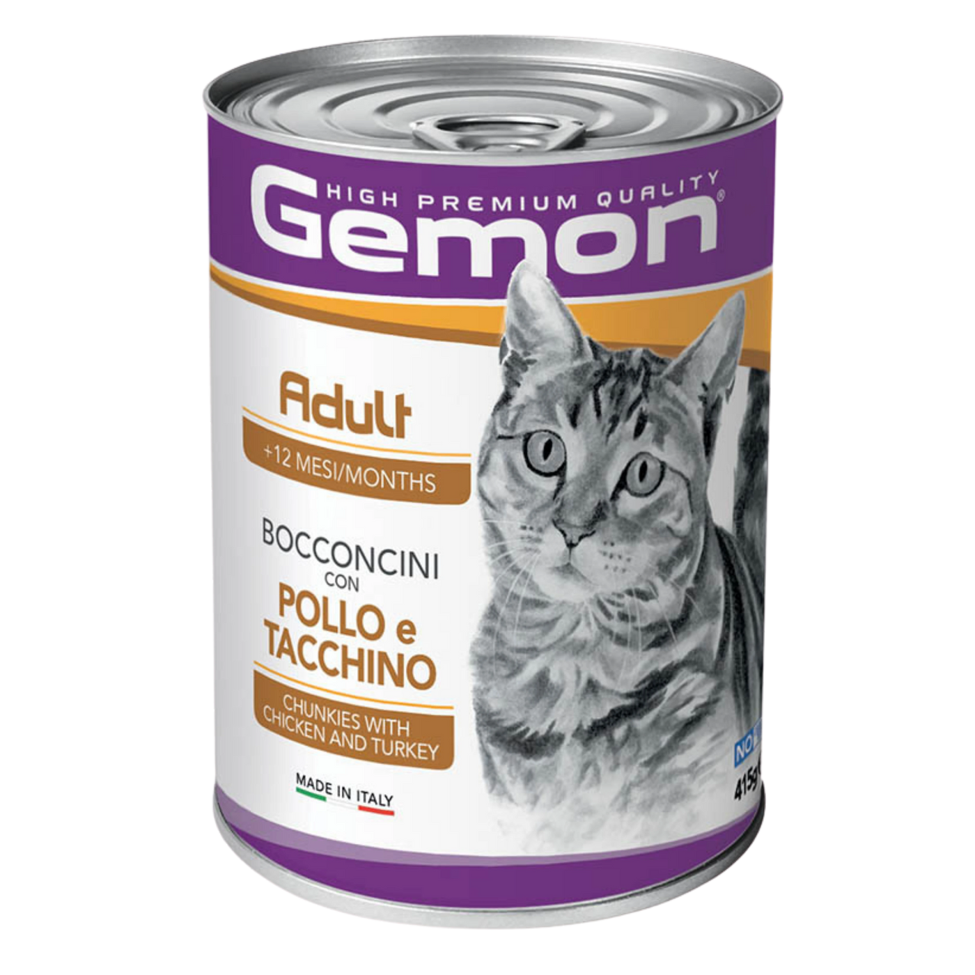 GEMON GATTO ADULT BOCCONCINI POLLO E TACCHINO 415g