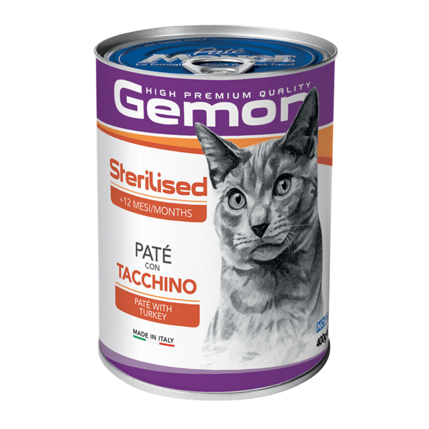 GEMON GATTO STERILISED PATÈ TACCHINO 400g