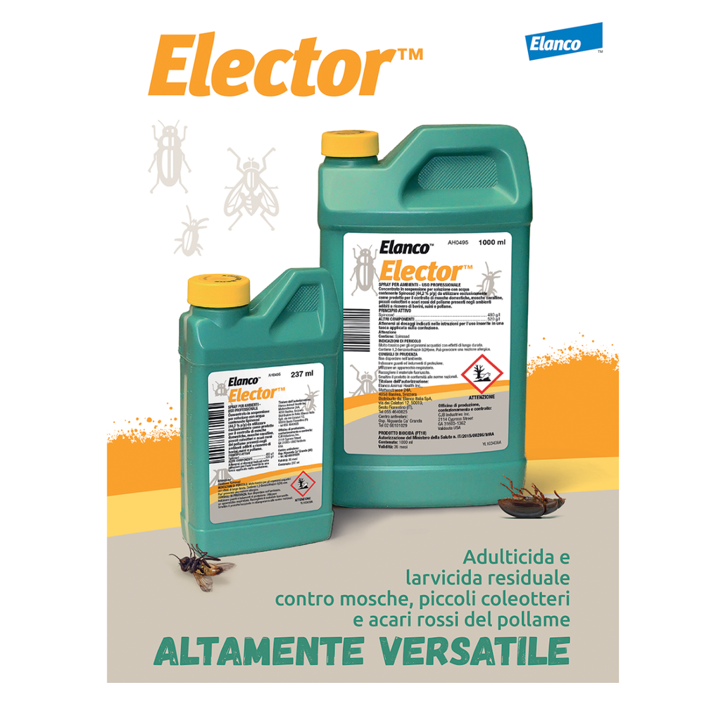ELANCO ELECTOR 237ml - Protezione Efficace Contro le Mosche