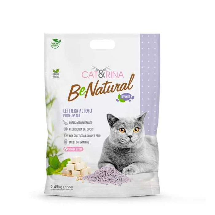 LETTIERA CAT&amp;RINA BENATURAL al Tofu Profumo Lavanda (5,5l)
