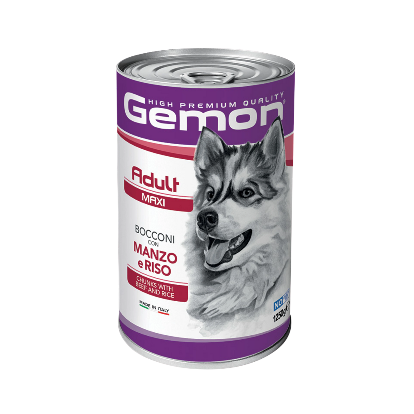 GEMON MAXI ADULT MEDIUM BOCCONI MANZO E RISO 1250g