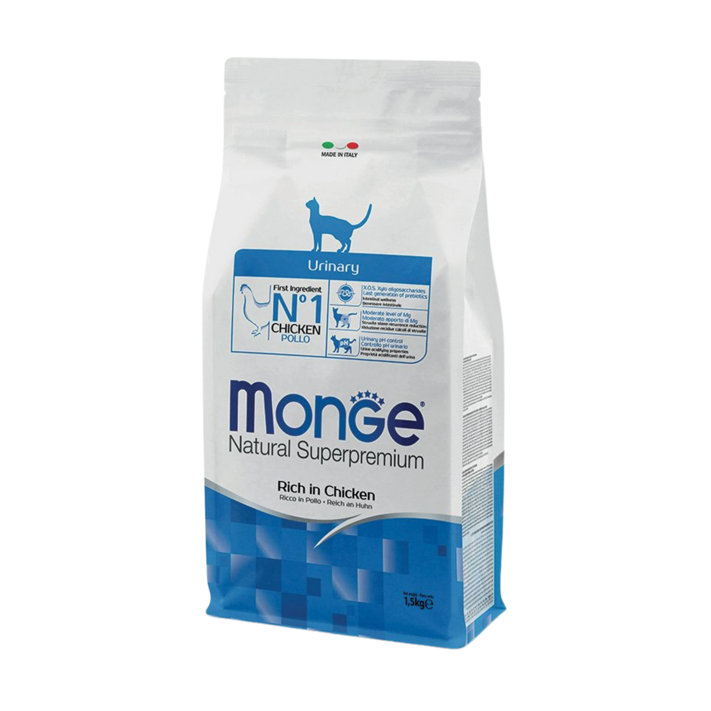 MONGE GATTO NATURAL SUPERPREMIUM URINARY POLLO 1,5kg