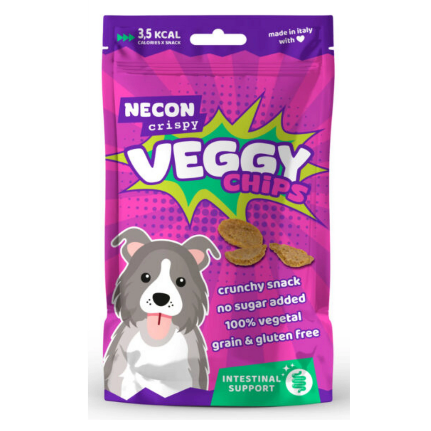 NECON CRISPY VEGGY CHIPS INTESTINAL CANE