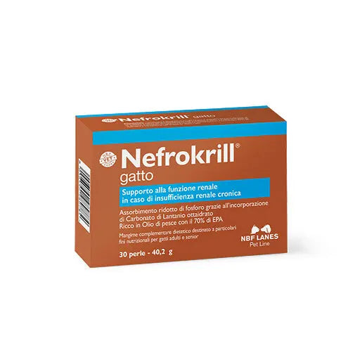 NEFROKRILL GATTO 30 perle – Insufficienza renale cronica nei gatti