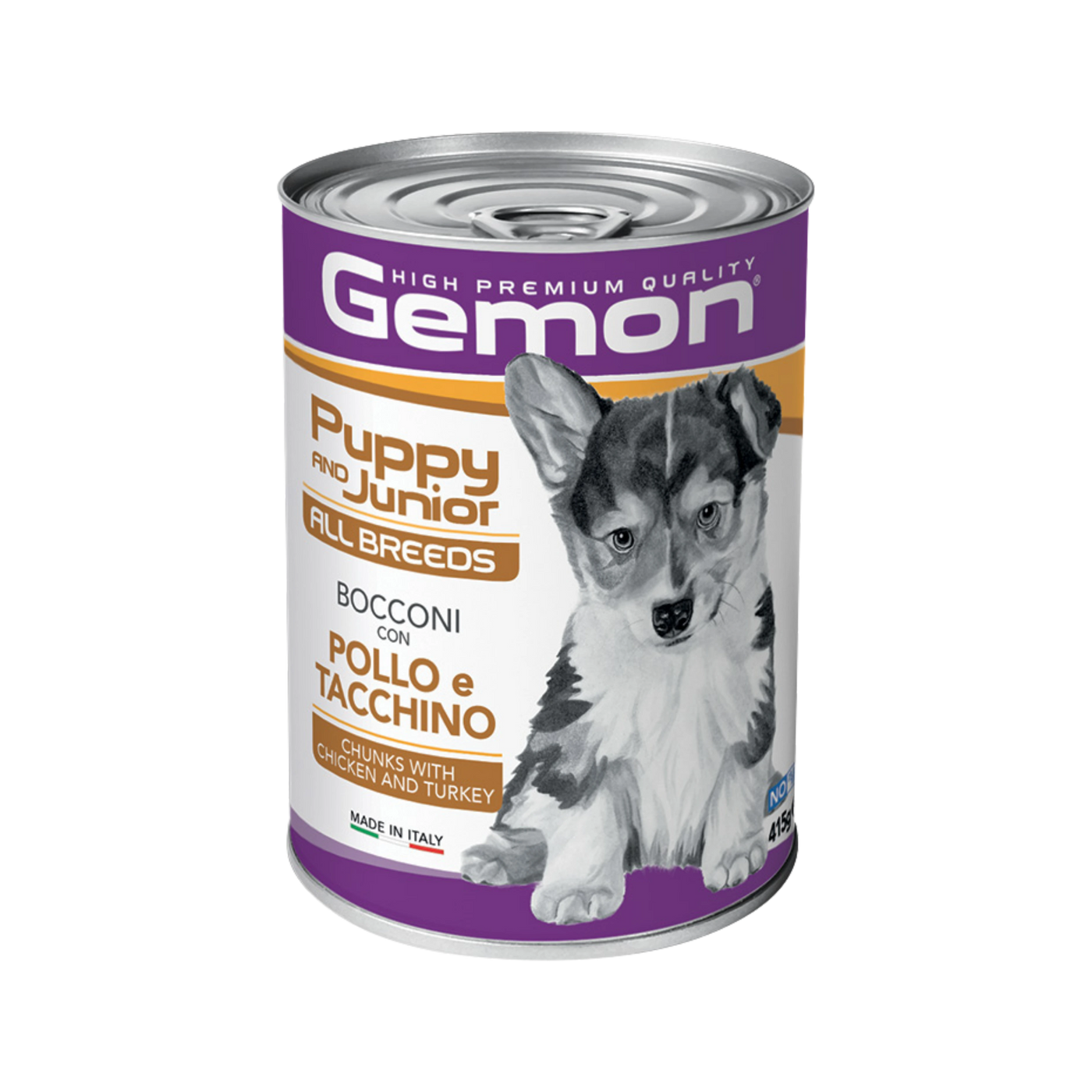 GEMON ALL BREEDS DOG PUPPY & JUNIOR POLLO E RISO 415g 12pz