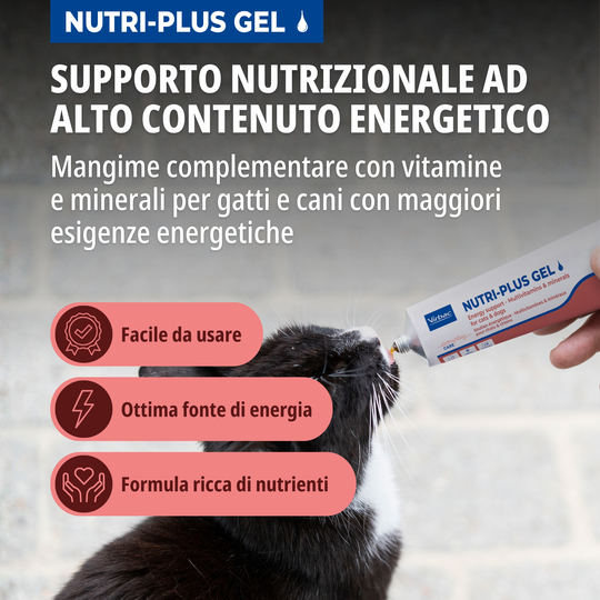 NUTRI PLUS GEL 120 gr -  supporto nutrizionale per cani e gatti
