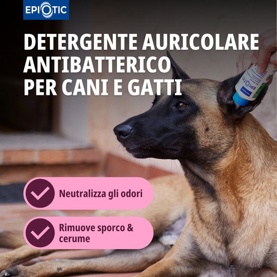 EPI-OTIC 125 ml – Detergente auricolare per cani e gatti