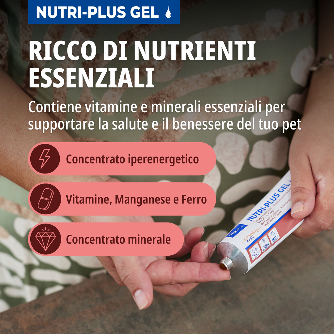 NUTRI PLUS GEL 120 gr -  supporto nutrizionale per cani e gatti