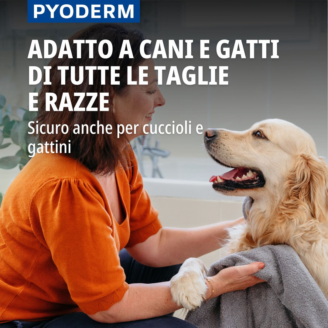 Pyoderm Shampoo Dermatologico 200ml -  Supporto per le infezioni cutanee nel cane e nel gatto