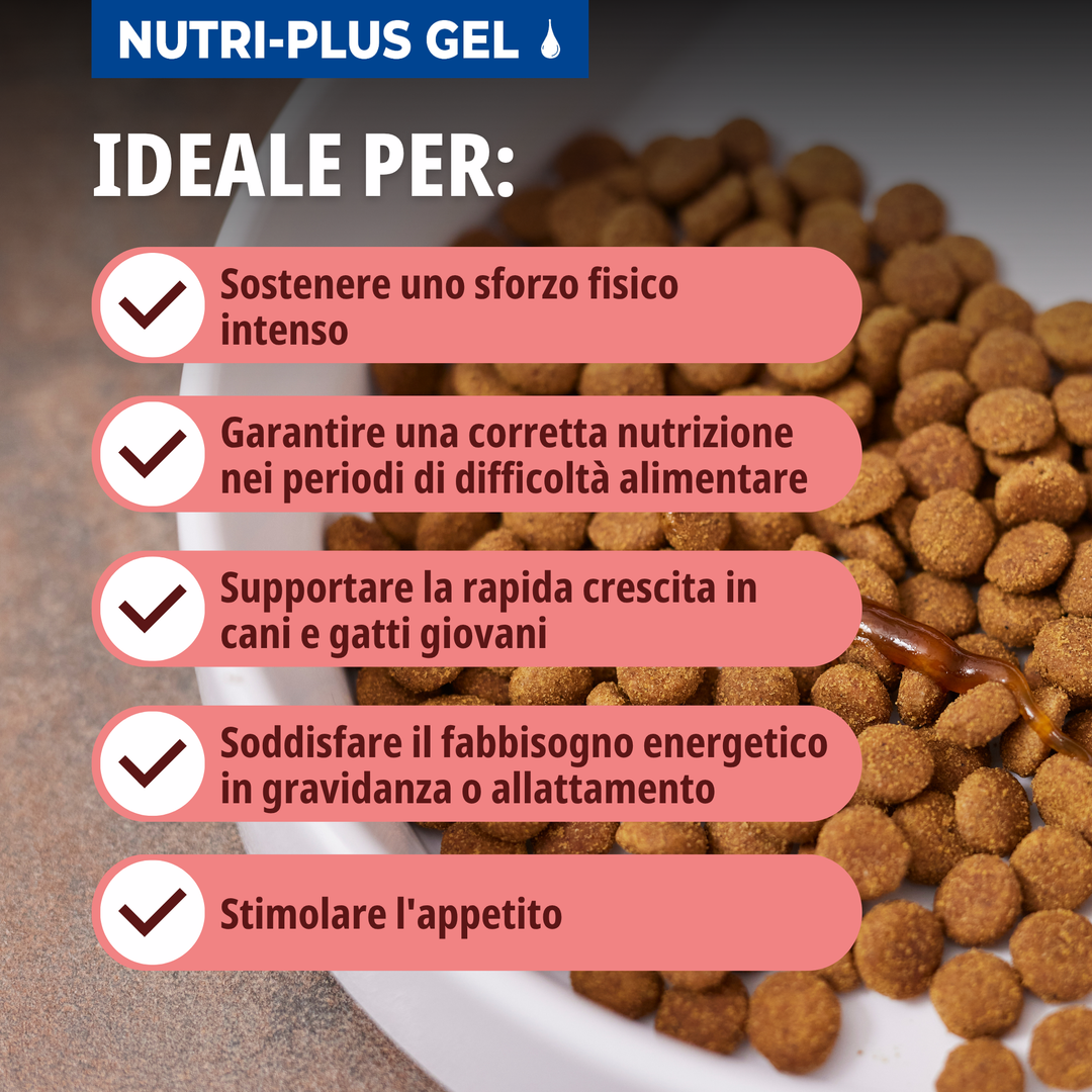 NUTRI PLUS GEL 120 gr -  supporto nutrizionale per cani e gatti