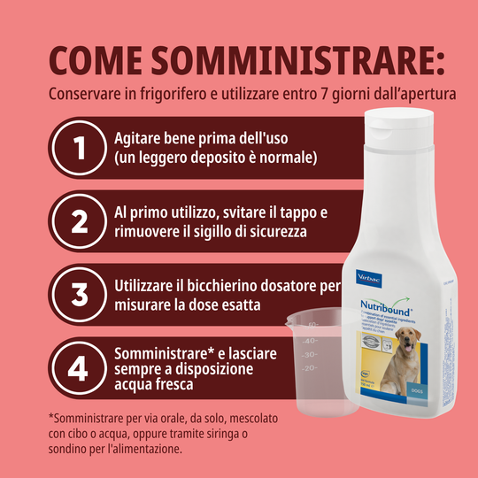 NUTRIBOUND CANE (3 flaconi da 150 ml) – Per il recupero del cane convalescente