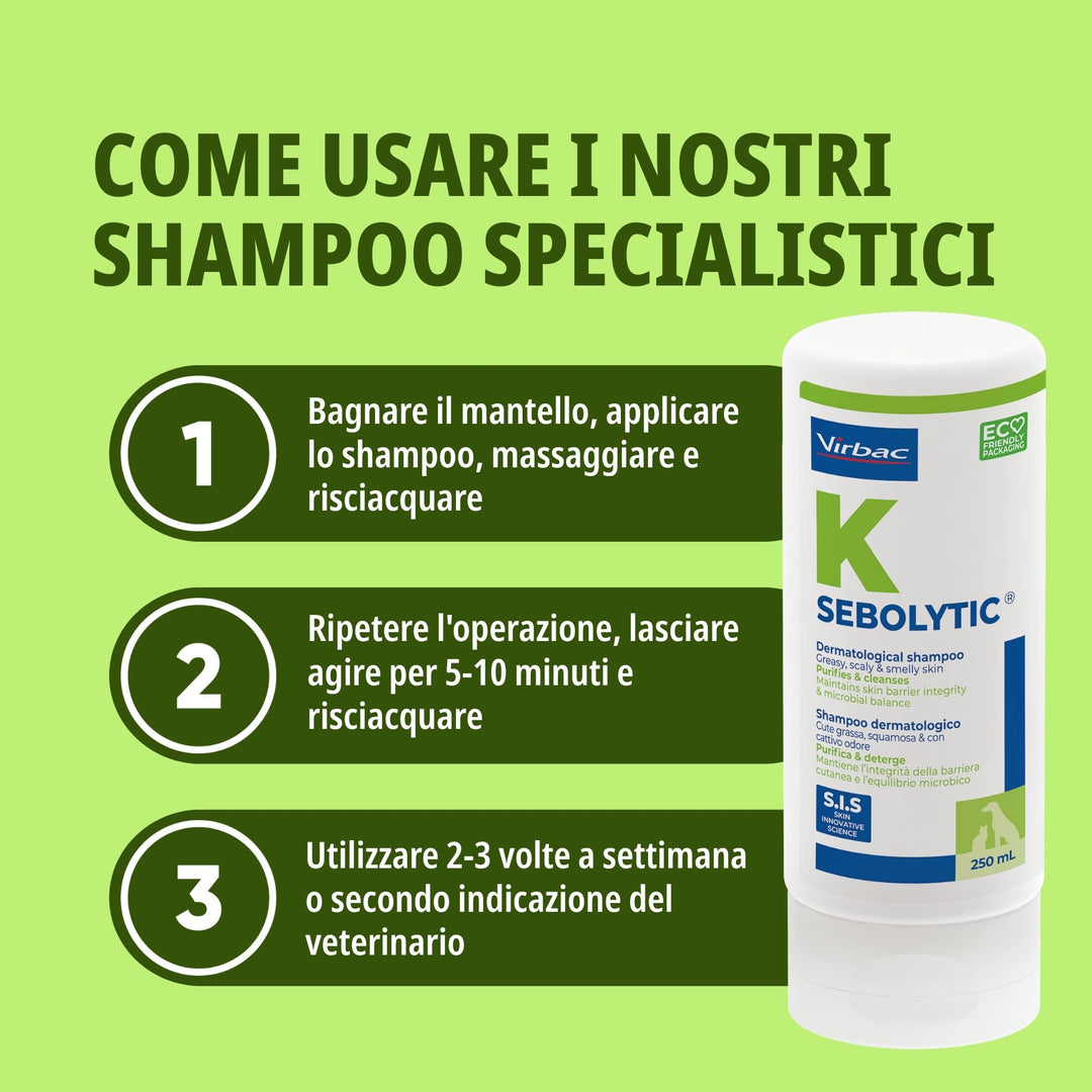 SEBOLYTIC 200 ml -  Regola la produzione di sebo nel cane e nel gatto