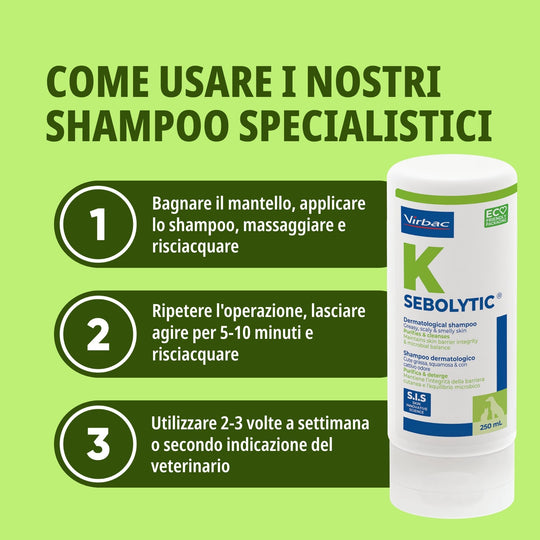 SEBOLYTIC 200 ml -  Regola la produzione di sebo nel cane e nel gatto
