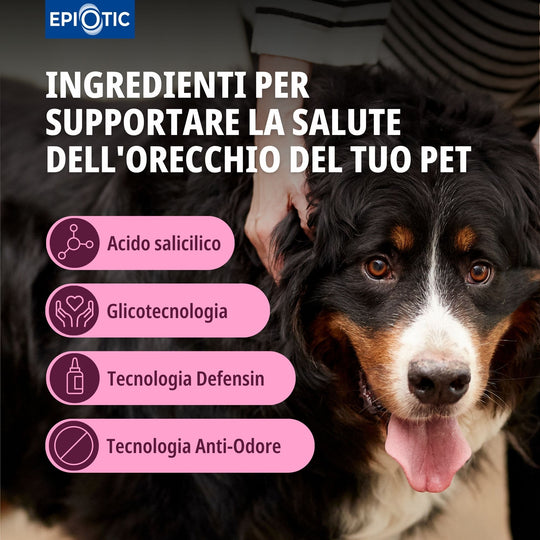 EPI-OTIC 125 ml – Detergente auricolare per cani e gatti