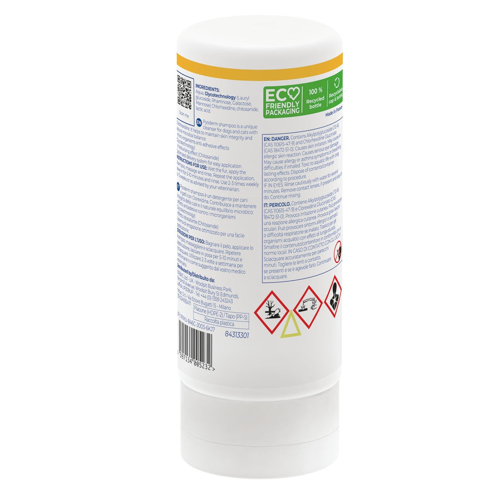 Pyoderm Shampoo Dermatologico 200ml -  Supporto per le infezioni cutanee nel cane e nel gatto