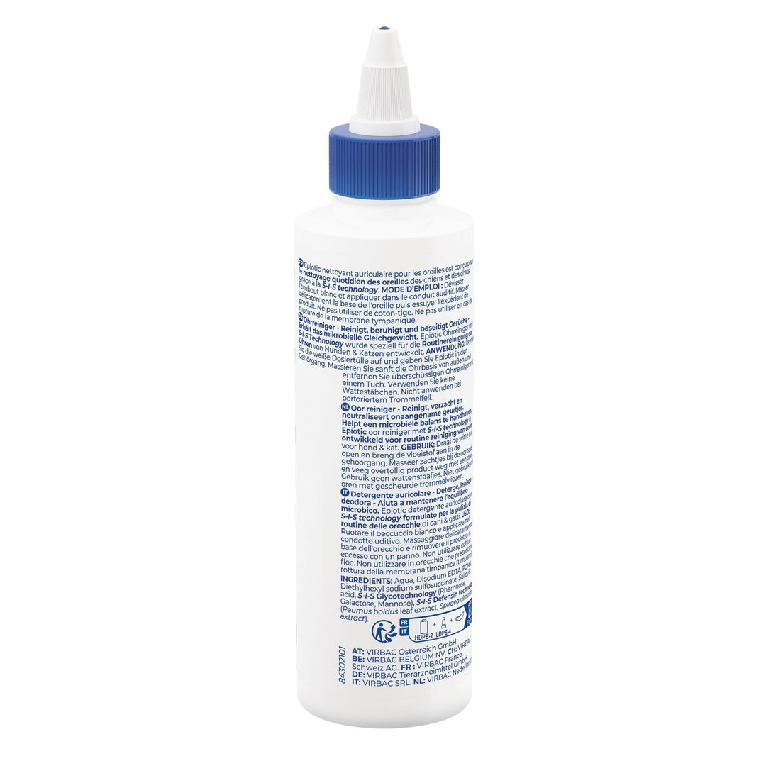 EPI-OTIC 125 ml – Detergente auricolare per cani e gatti