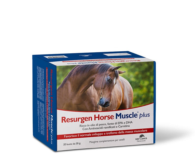 RESURGEN HORSE MUSCLE PLUS (20 buste da 35g) - Migliora l'efficienza muscolare