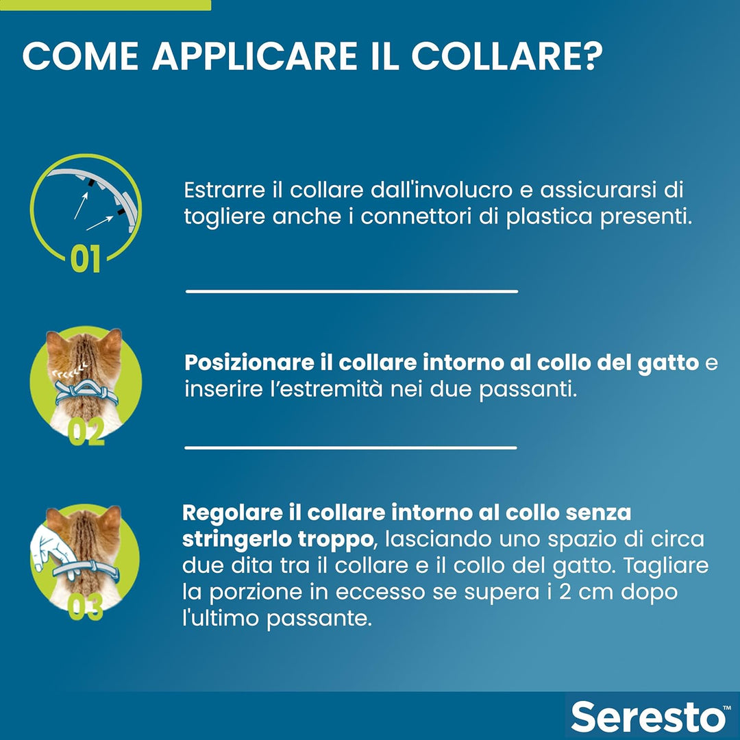 SERESTO GATTI - Contro pulci e zecche fino a 8 mesi
