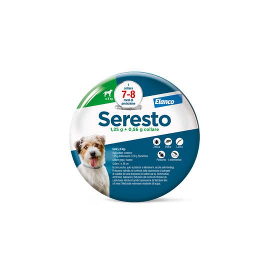 SERESTO CANI FINO 8 Kg - Contro pulci e zecche fino a 8 mesi