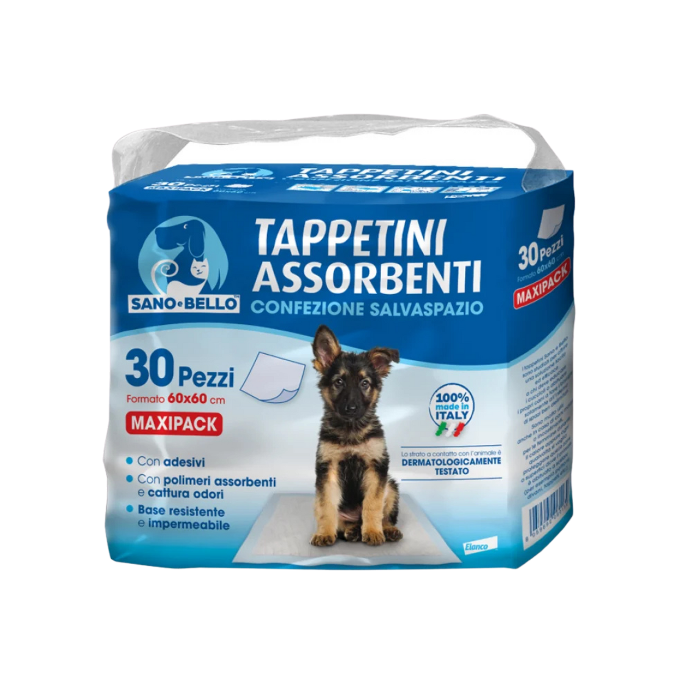 ELANCO TAPPETINI SANO&BELLO 60×60 cm - Igiene Su Misura Per Cani