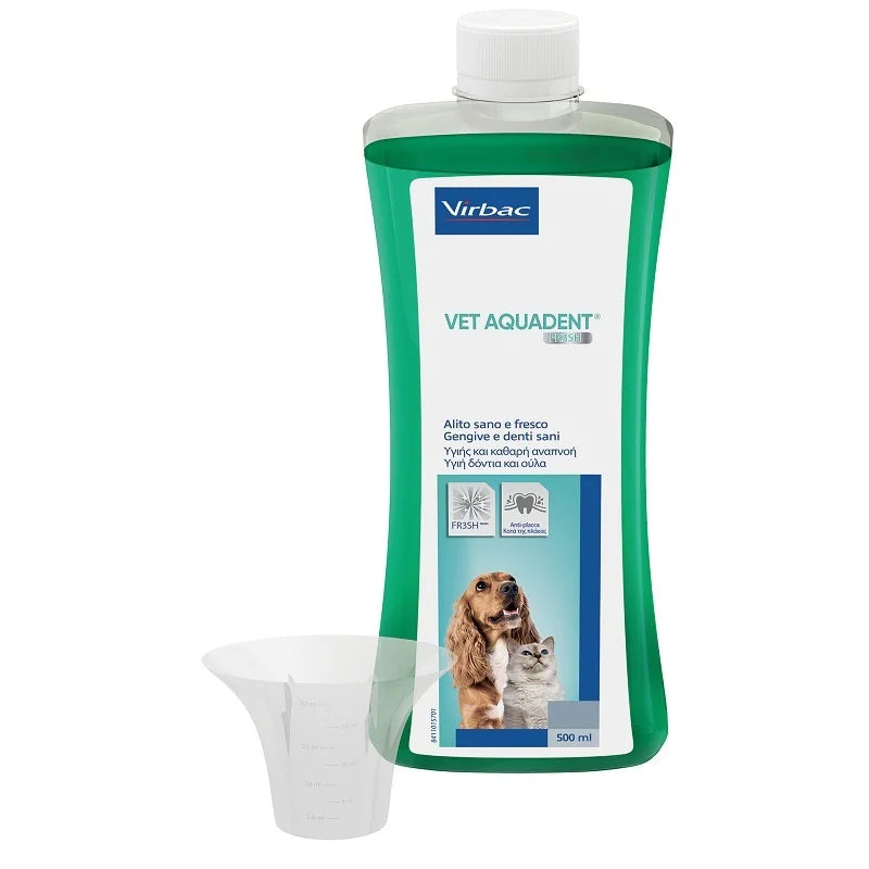 VET AQUADENT FRESH 500 ml - Igiene Orale per Cani e Gatti