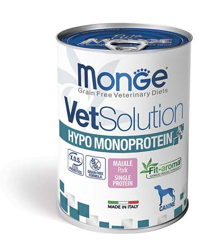 MONGE VETSOLUTION CANE HYPO MONPROTEIN MAIALE 400g